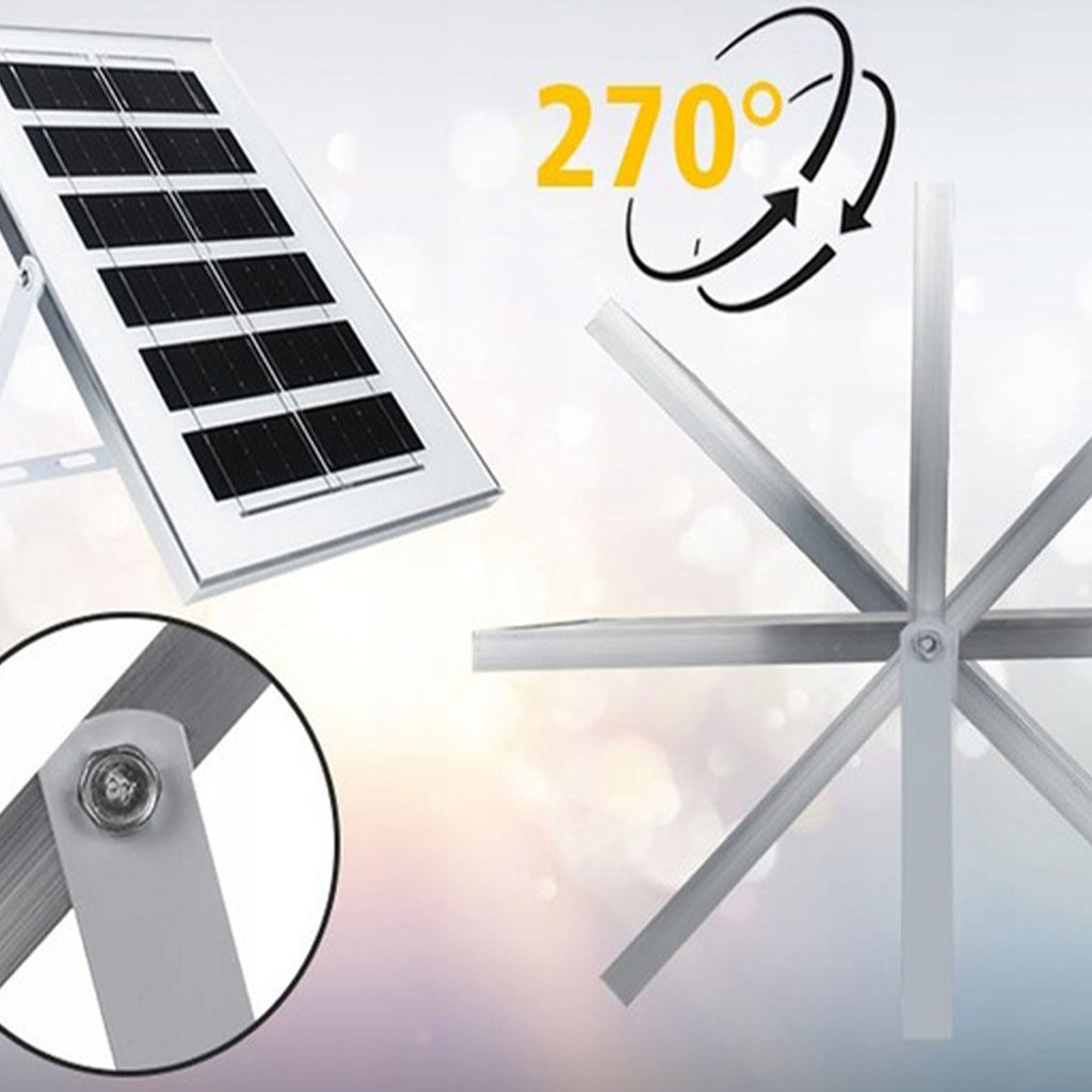 Galingas saulės energija varomas šviestuvas, prieblandos jutiklis, nuotolinio valdymo pultas, Vögler Series M 2000W