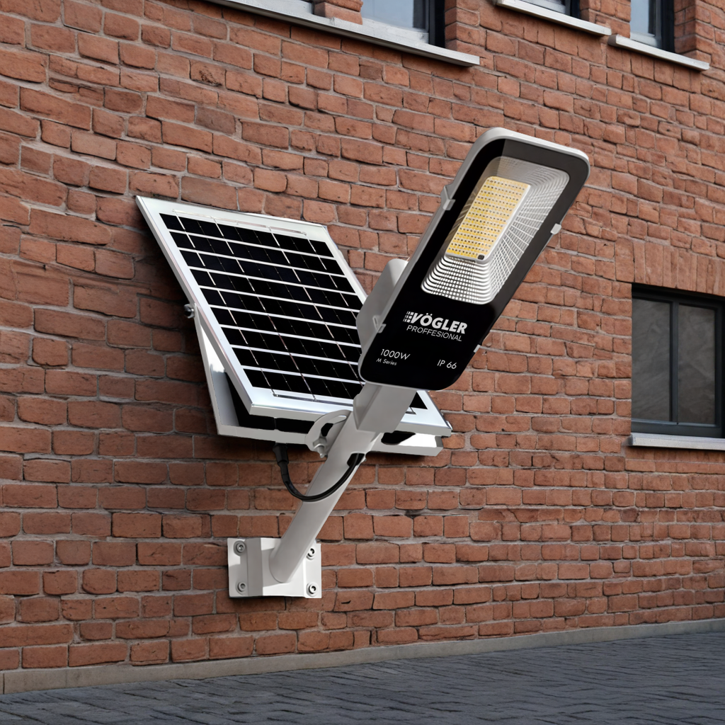 Zmogljiva solarna svetilka, senzor mraka, daljinsko upravljanje, Vögler Professional 1000W