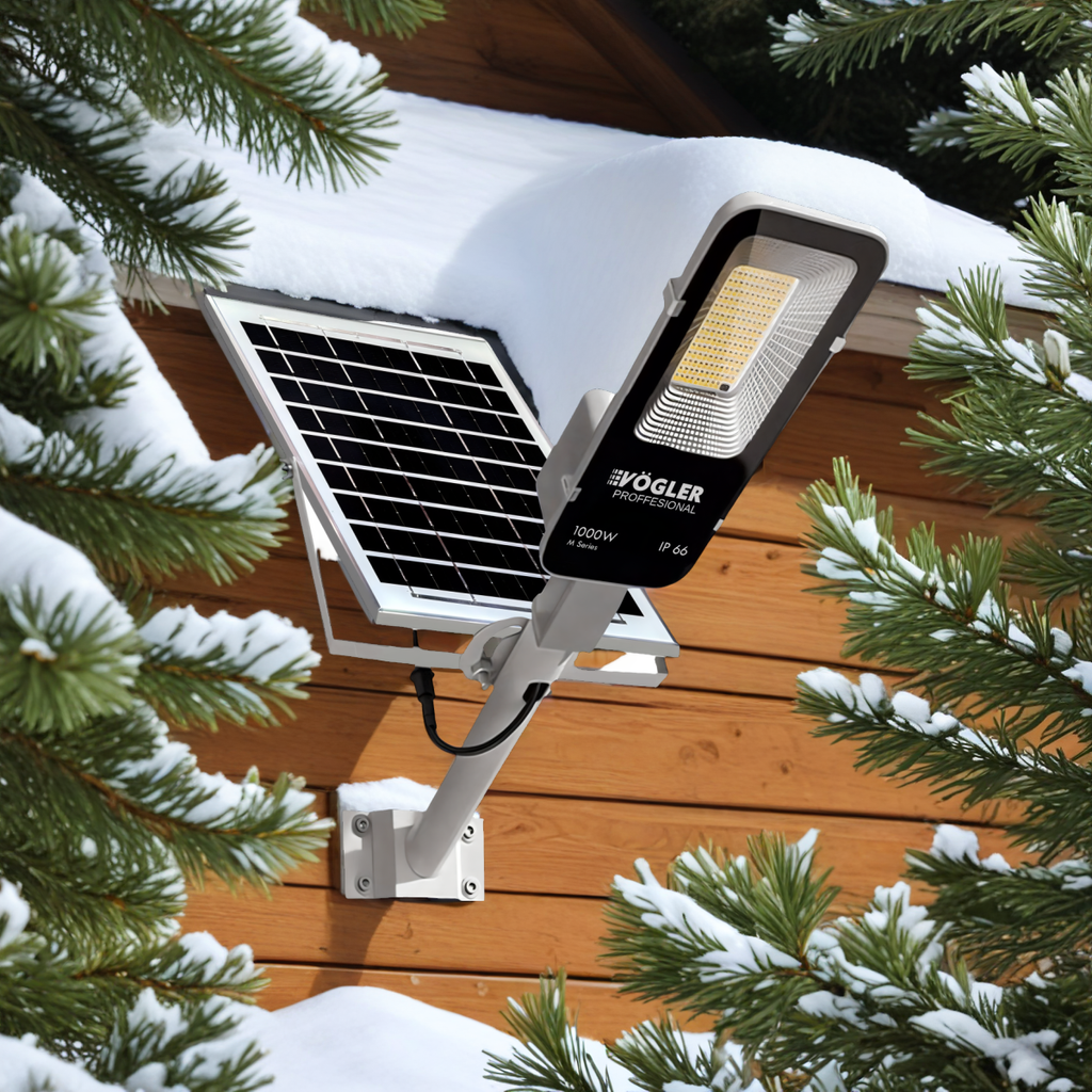 Zmogljiva solarna svetilka, senzor mraka, daljinsko upravljanje, Vögler Professional 1000W
