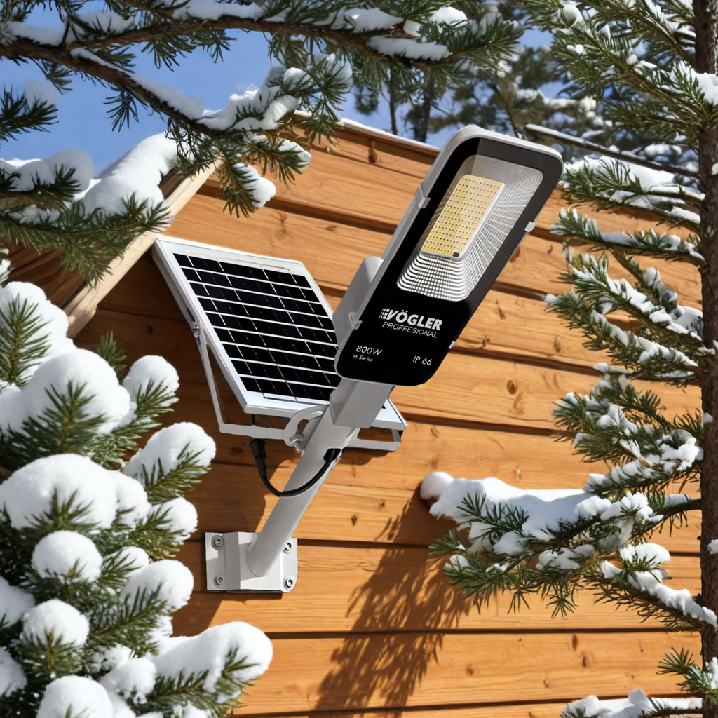 Zmogljiva solarna svetilka, senzor mraka, daljinsko upravljanje, Vögler Professional 800W