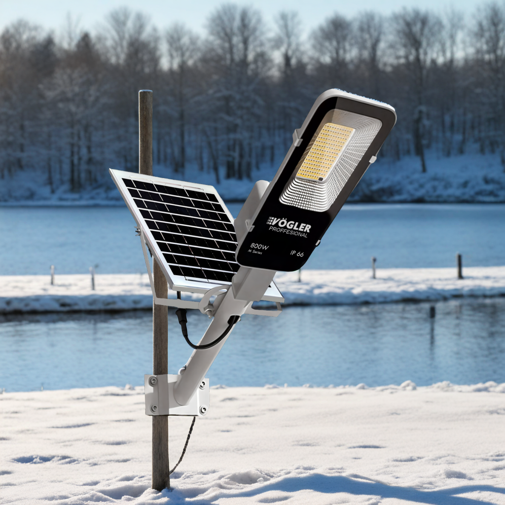 Zmogljiva solarna svetilka, senzor mraka, daljinsko upravljanje, Vögler Professional 800W